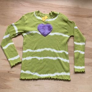 Green Tye Die Girls Top